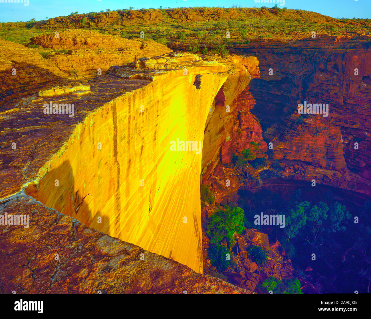 Cerchio di King Canyon, Watarrka National Park, Australia, australiano della Red Centre Way Foto Stock