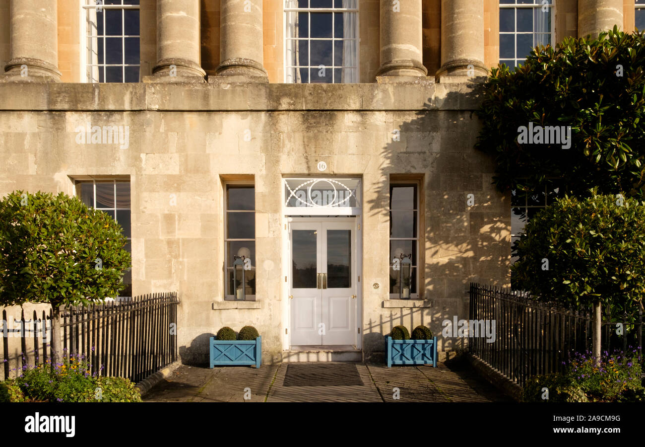 Il Royal Crescent Hotel e spa al Royal Crescent Bath SOMERSET REGNO UNITO Foto Stock