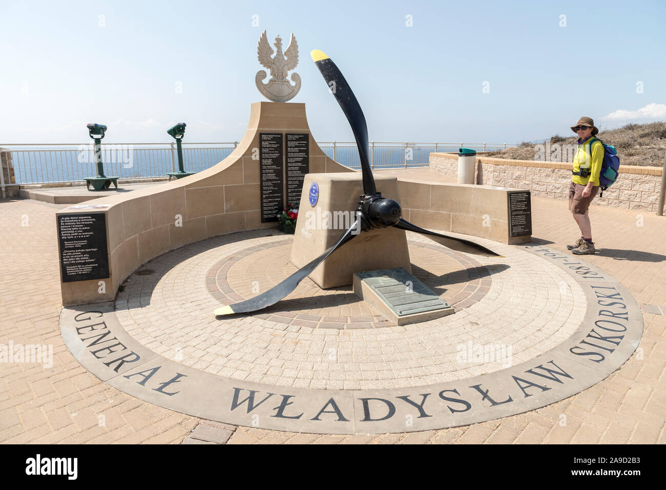 Memoriale al polacco generale Władysław Sikorski, Gibilterra Foto Stock