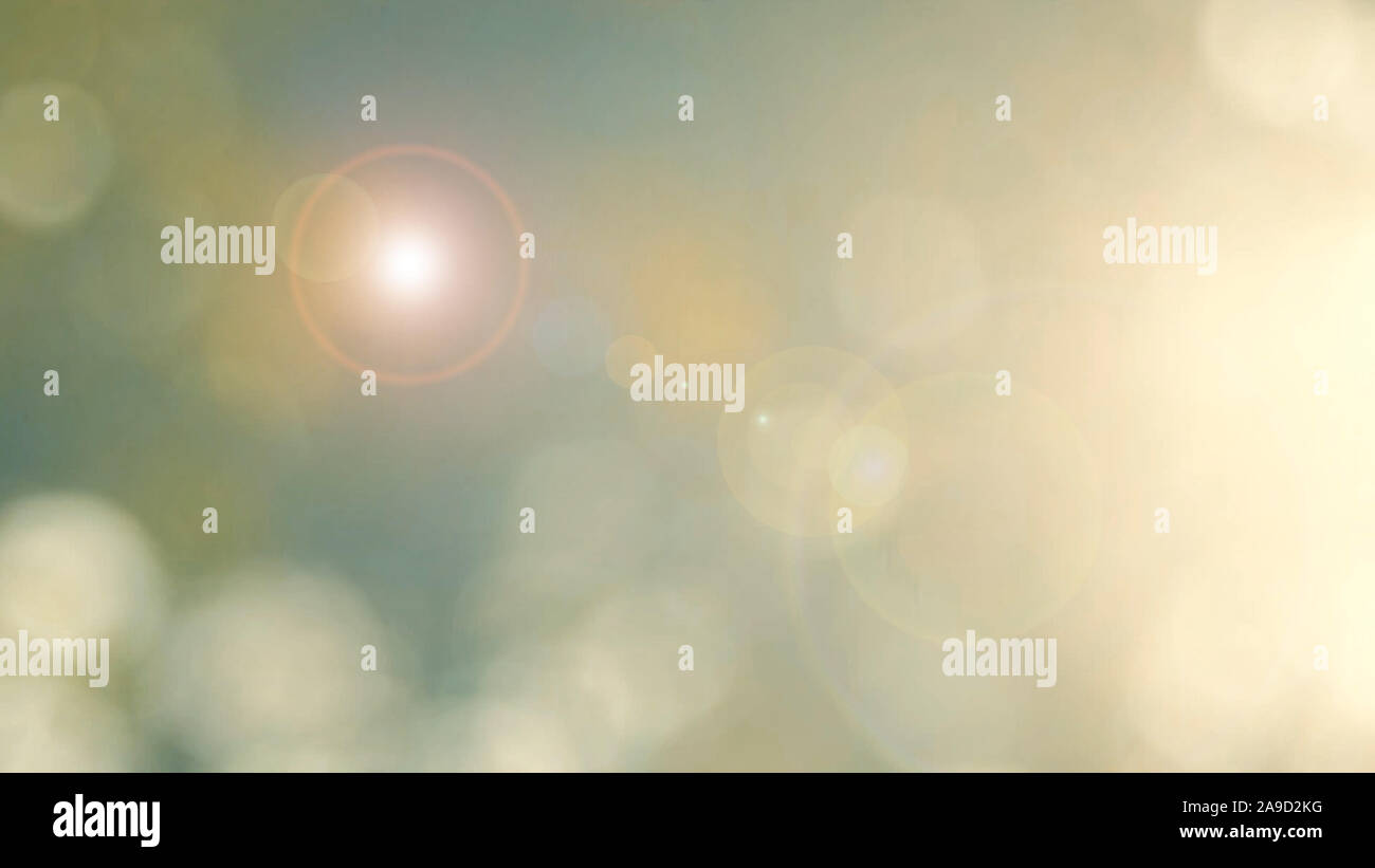 Defocalizzata natura astratta sfondo con foglie verdi e bokeh luci, offuscata naturale sfondo bokeh di fondo da foglia e alberi Foto Stock