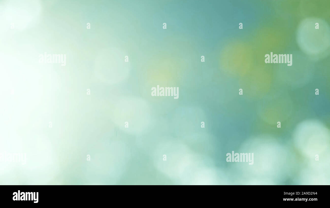 Defocalizzata natura astratta sfondo con foglie verdi e bokeh luci, offuscata naturale sfondo bokeh di fondo da foglia e alberi Foto Stock