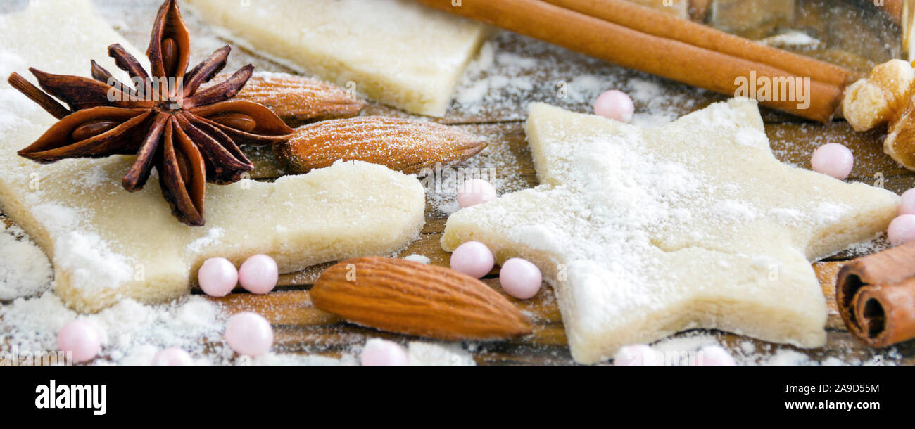 Tempo di Natale - i biscotti di cottura Foto Stock