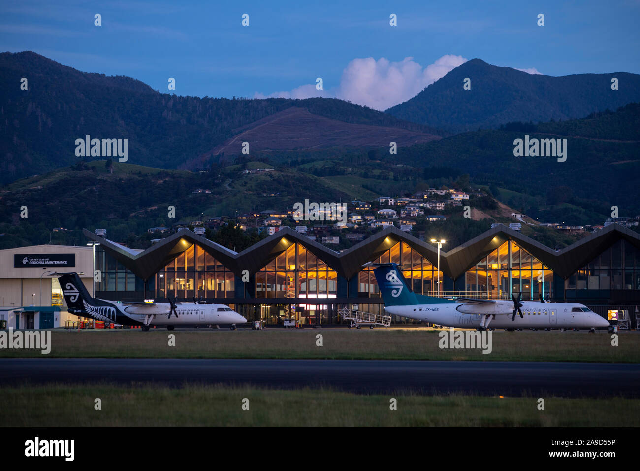 Aeroporto di Nelson, Nuova Zelanda Foto Stock