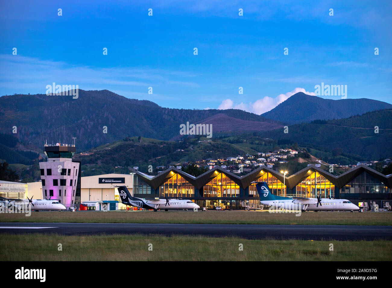 Aeroporto di Nelson, Nuova Zelanda Foto Stock