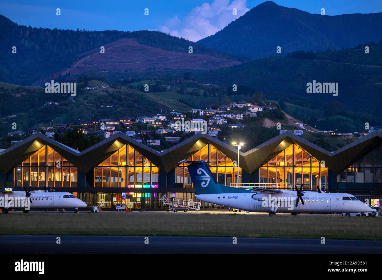 Aeroporto di Nelson, Nuova Zelanda Foto Stock