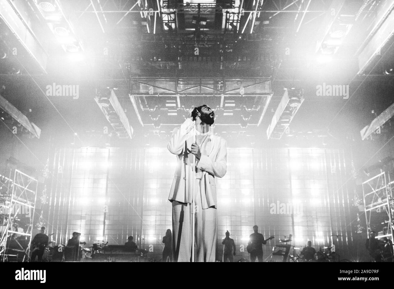 Conegliano, Italia. Xiv Nov, 2019. Concerto di musica: Marco Mengoni, Marco Mengoni - Atlantico TourZoppas Arena, Conegliano (TV), 14 novembre 2019 Credit: Indipendente Agenzia fotografica/Alamy Live News Foto Stock