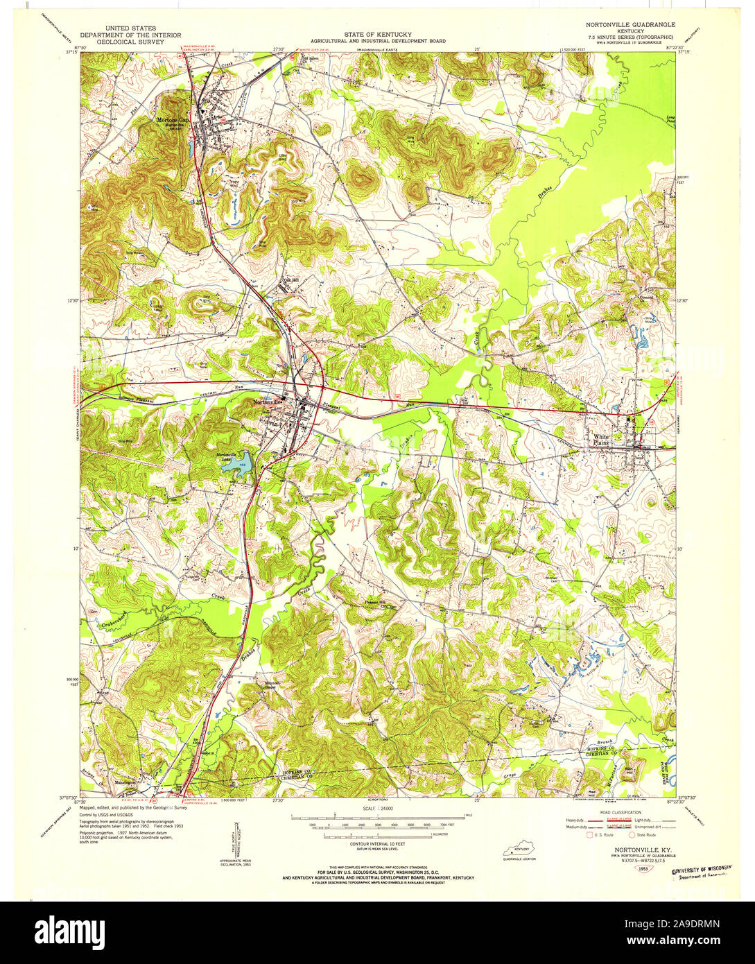 Mappa di nortonville immagini e fotografie stock ad alta risoluzione