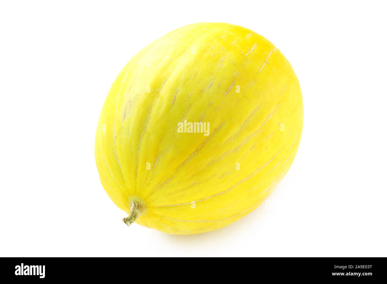 Melone Honeydew isolato su bianco Foto Stock