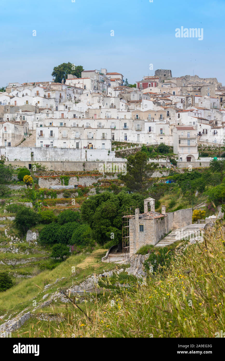 L'Italia, Mezzogiorno, Puglia / Puglia, Gargano, Monte Sant'Angelo, luogo di pellegrinaggio Foto Stock