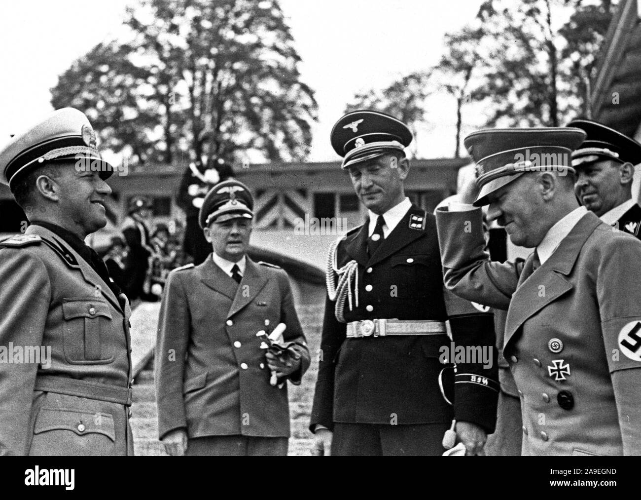 Eva Braun Collection (SEST) - ufficiali nazista - Staatsbesuch Ciano auf dem Berg - ca. 1938 Foto Stock