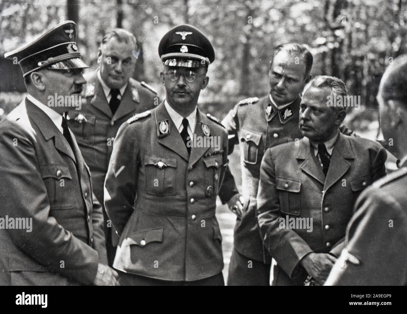 Eva Braun Collection (sedam) - leader nazista Adolf Hitler con soldati ca. fine del 1930 o all'inizio del 1940 Foto Stock