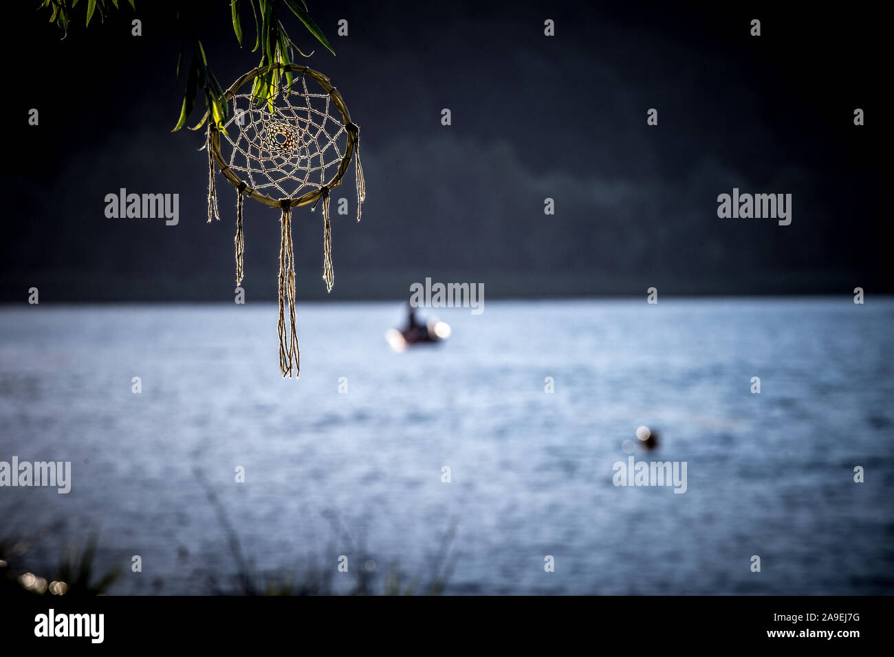 Martignano freak lago Foto Stock