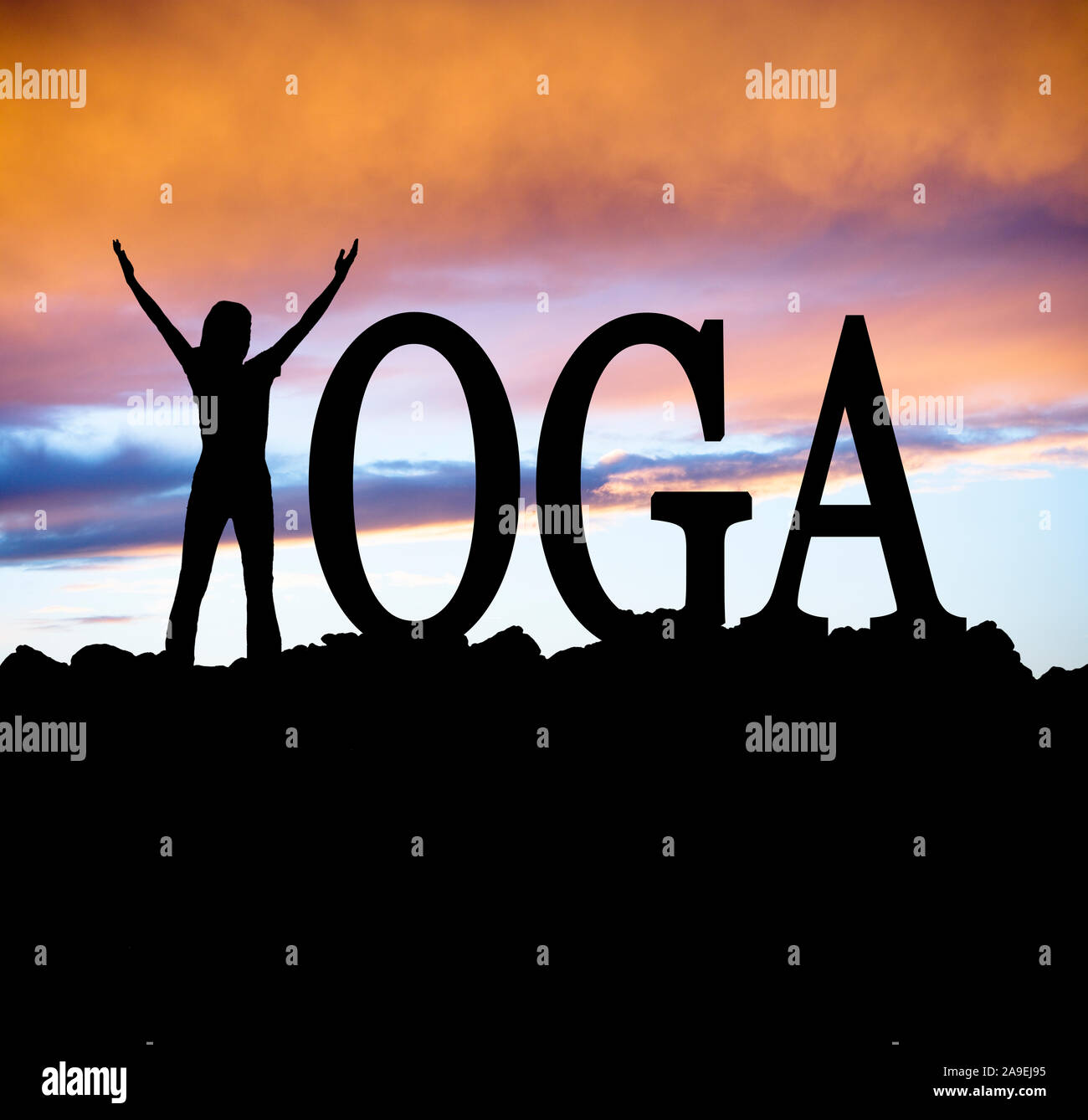 Yoga Foto Stock