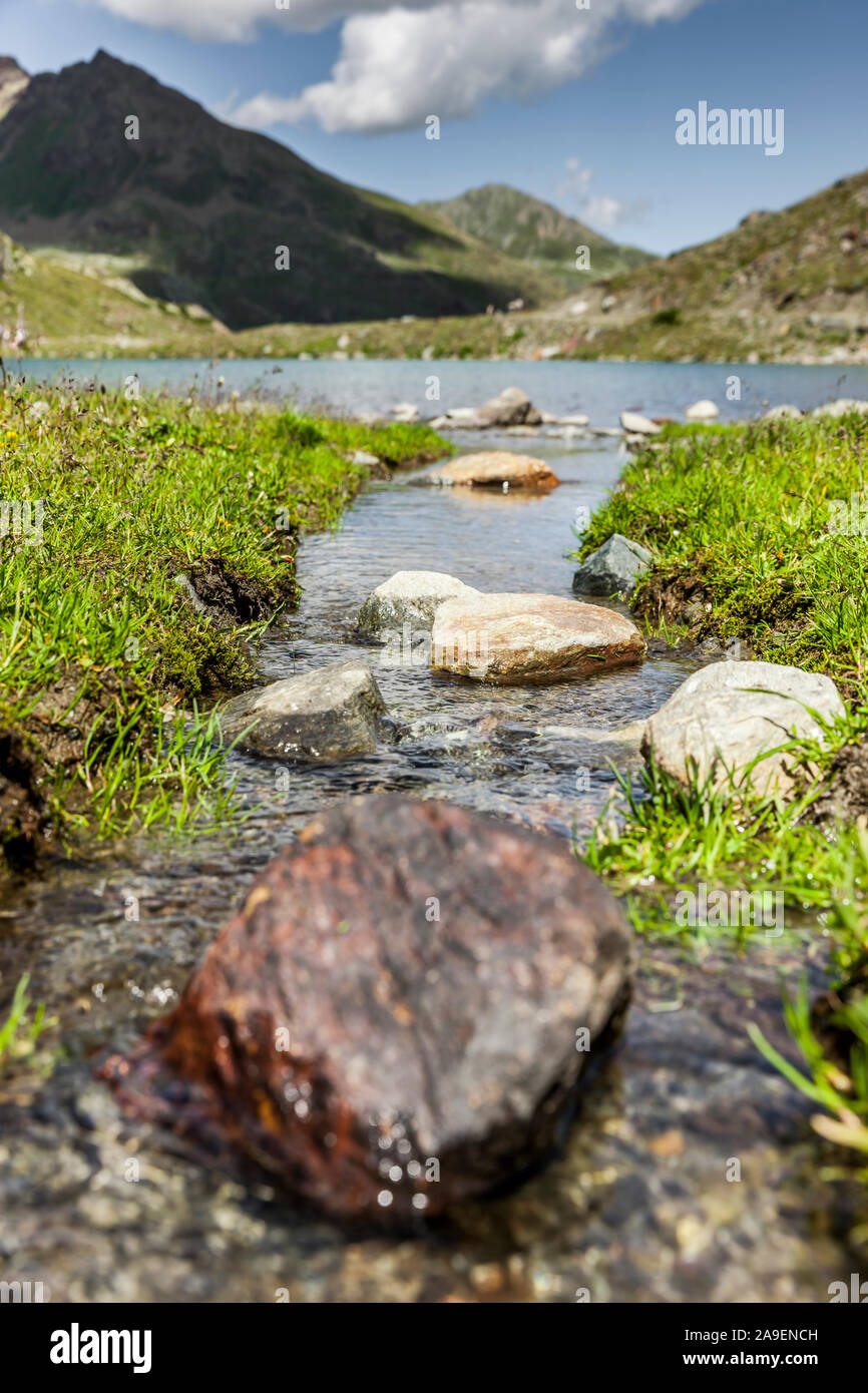 flusso del ghiacciaio Foto Stock