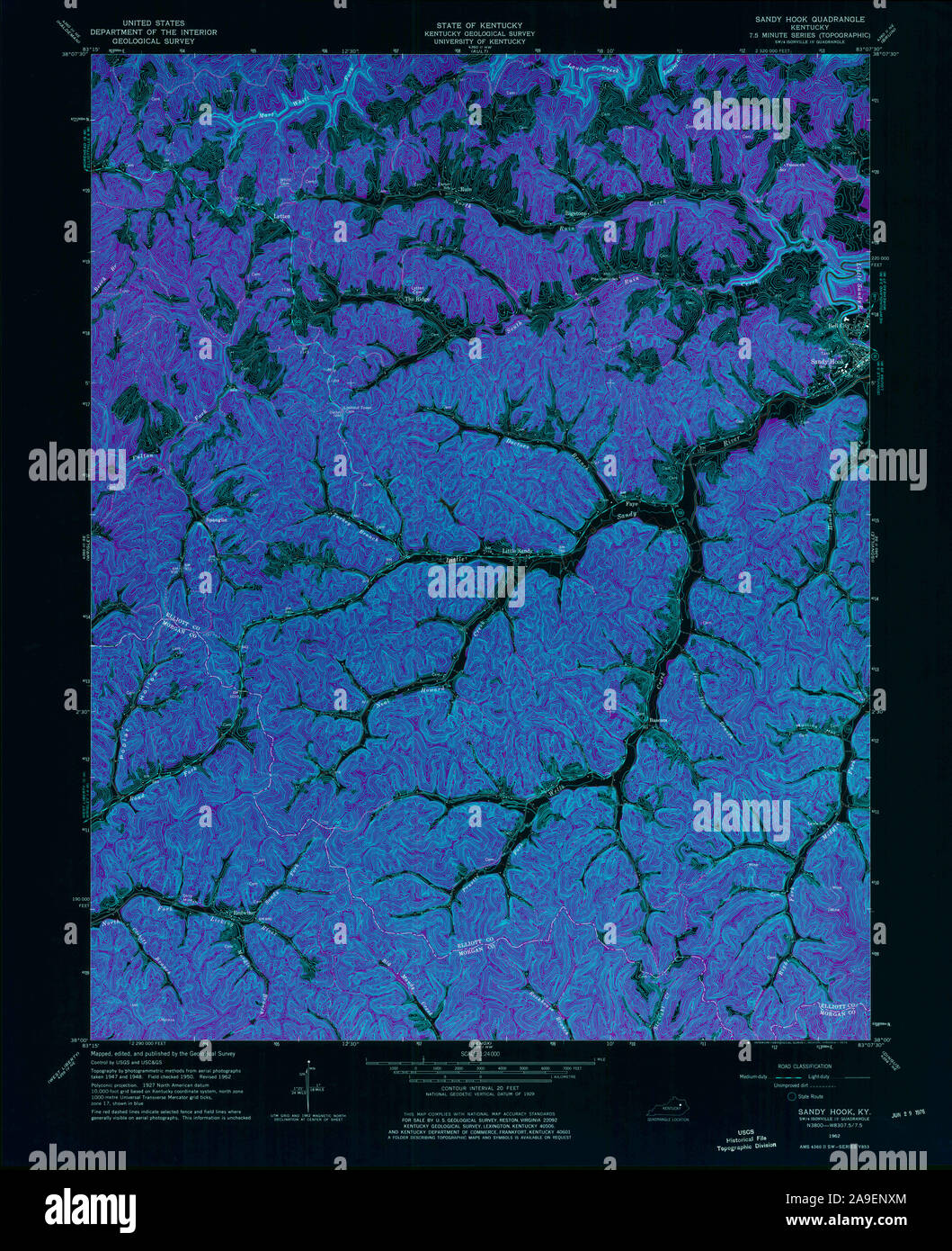Mappa del kentucky di sandy hook immagini e fotografie stock ad alta risoluzione Alamy