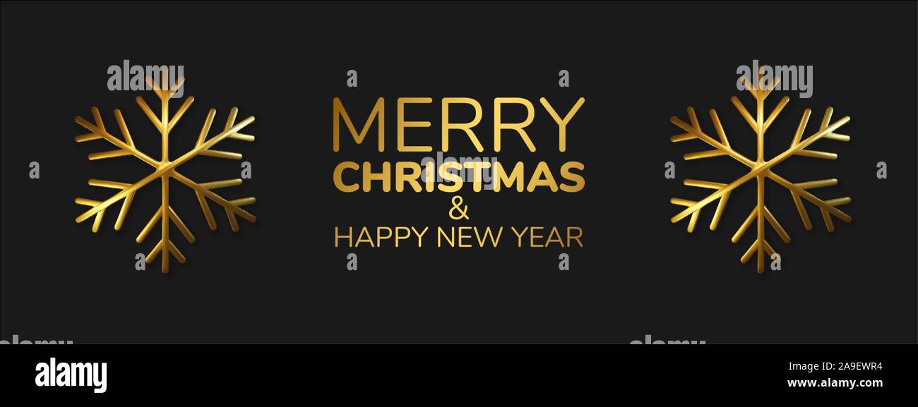 Realistiche in 3D illustrazione dei metallica Scintillante simbolo del fiocco di neve. Biglietto di auguri, invito felice anno nuovo 2020 e Natale. Vettore Illustrazione Vettoriale