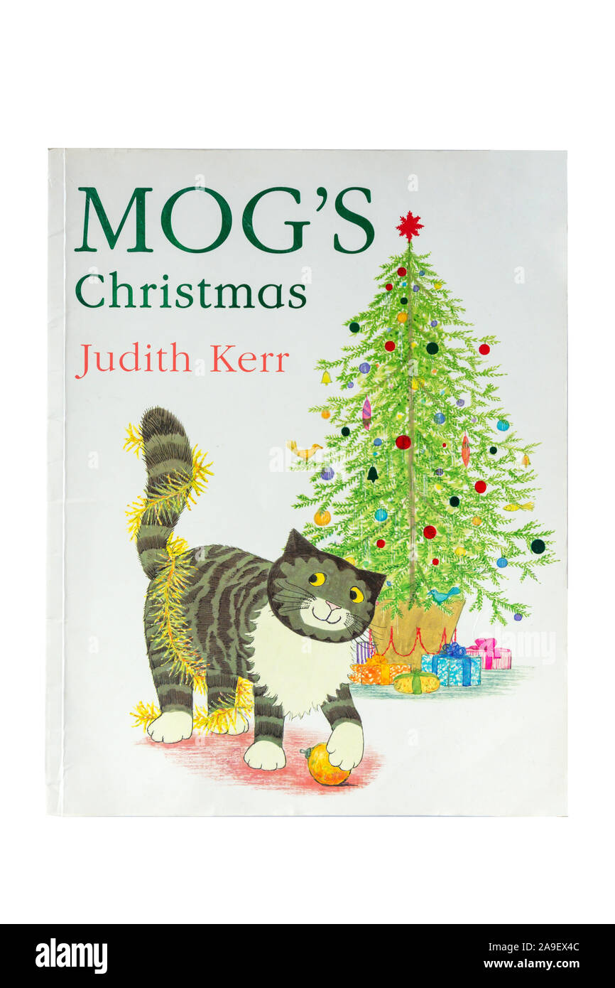 Mog Natale libro per bambini da Judith Kerr, Greater London, England, Regno Unito Foto Stock