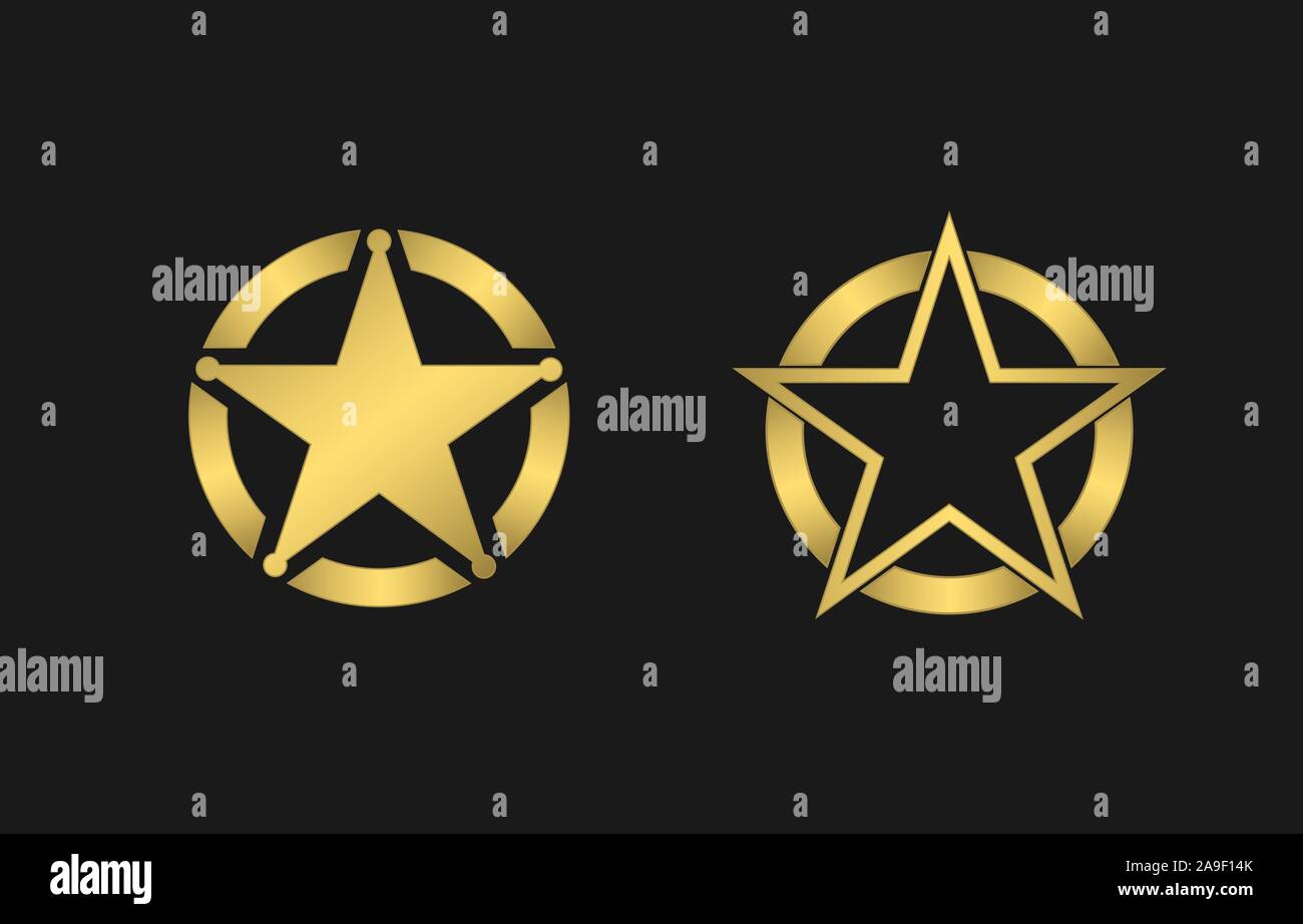 Star illustrazione segni Illustrazione Vettoriale