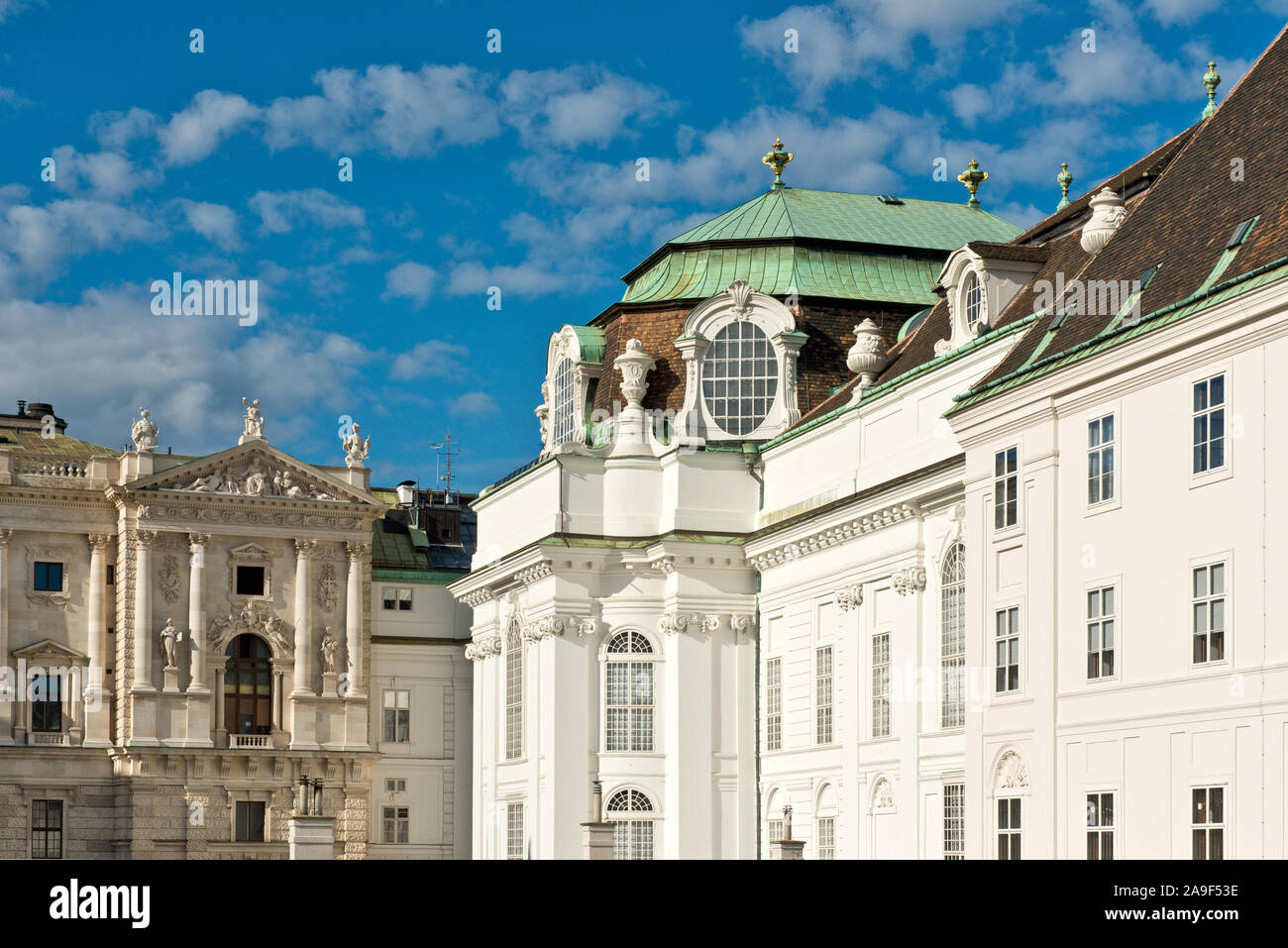 Architettura del Palazzo di Hofburg. Vienna Foto Stock
