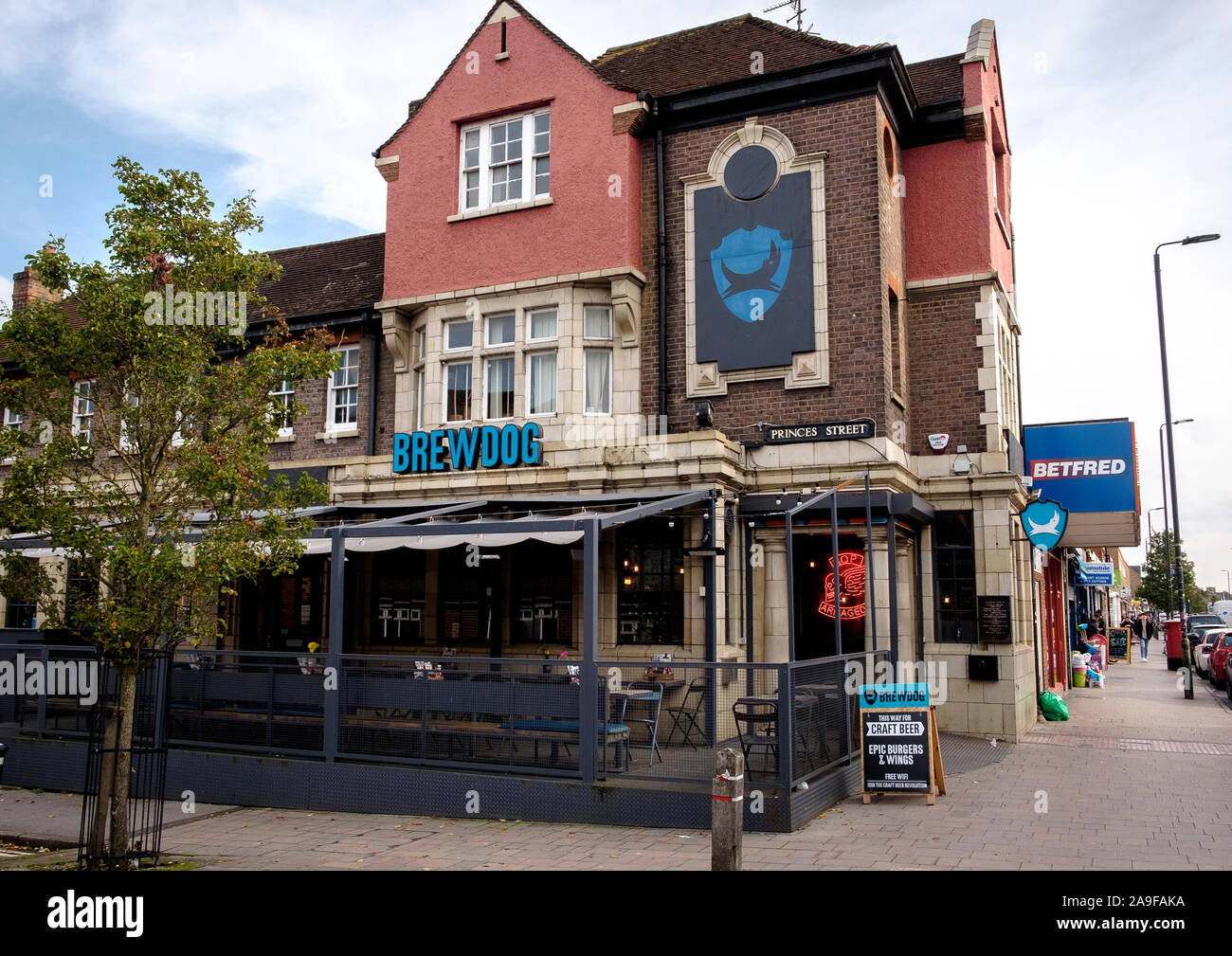 Brewdog pub Oxford, non nel centro città ma in Cowley Road Foto Stock