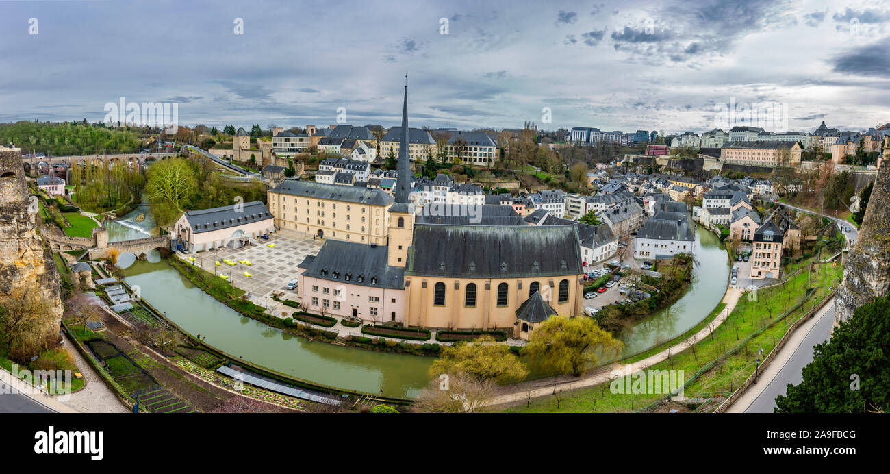 Città di Lussemburgo panorama Foto Stock