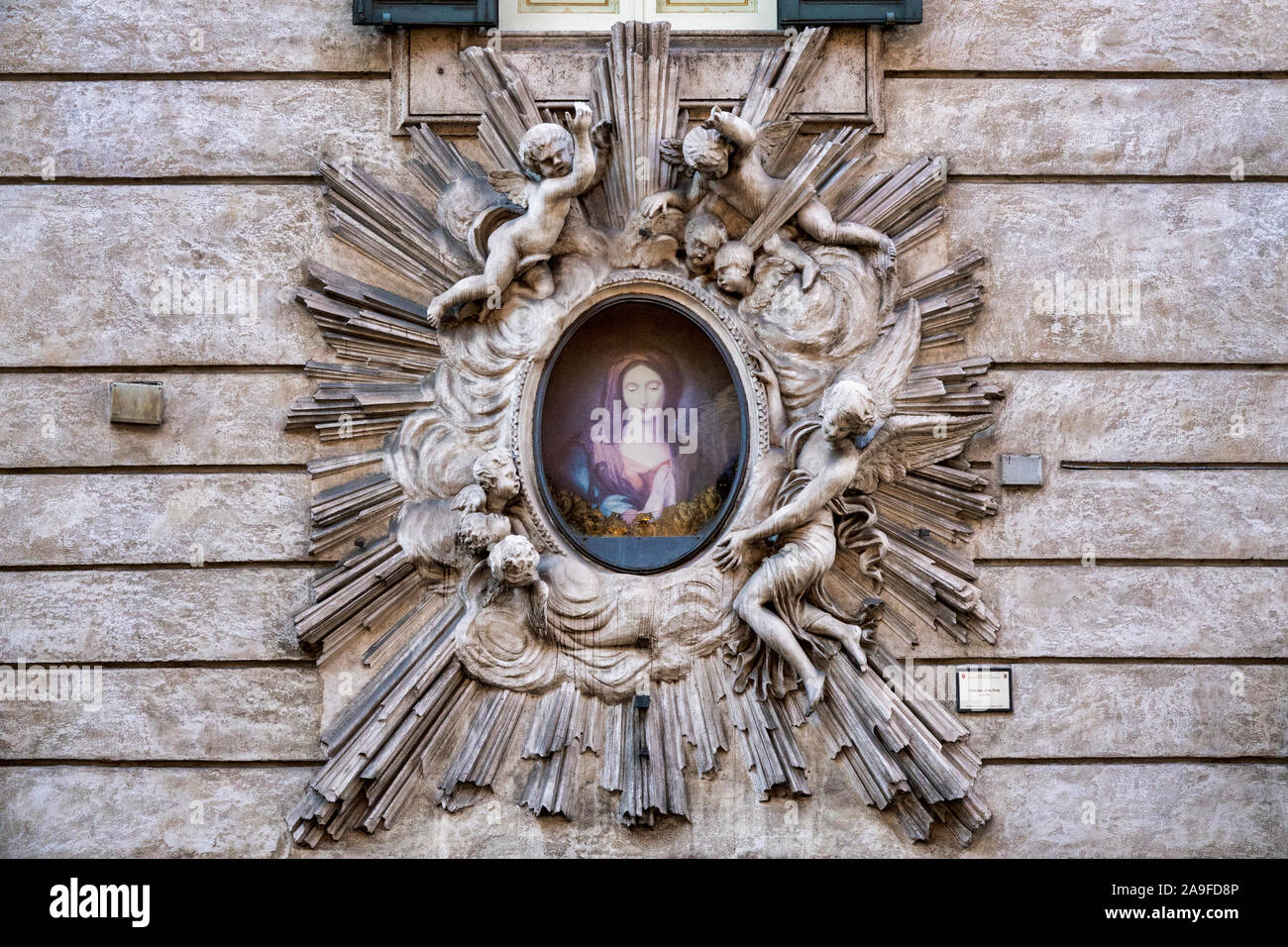 Madonna della Pietà in via del Plebiscito, Roma, Italia Foto Stock