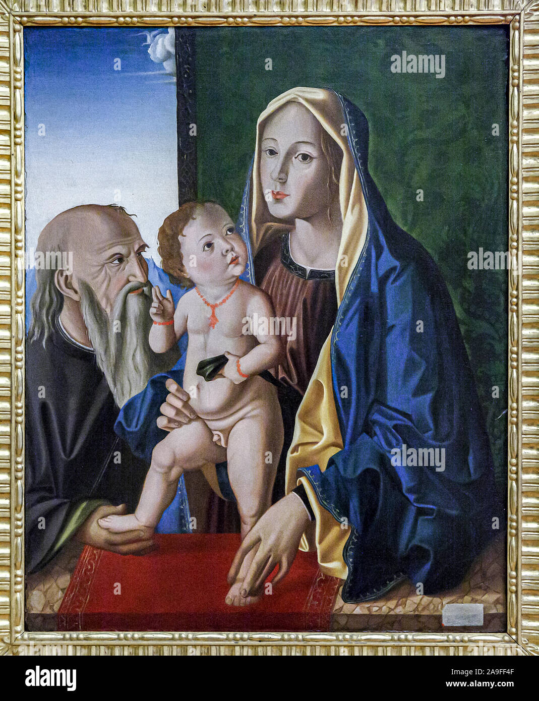 Italia Emilia Romagna Forlì - galleria d'Arte di San Domenico musei - Sacra Famiglia: officina di Marco Palmezzano Foto Stock