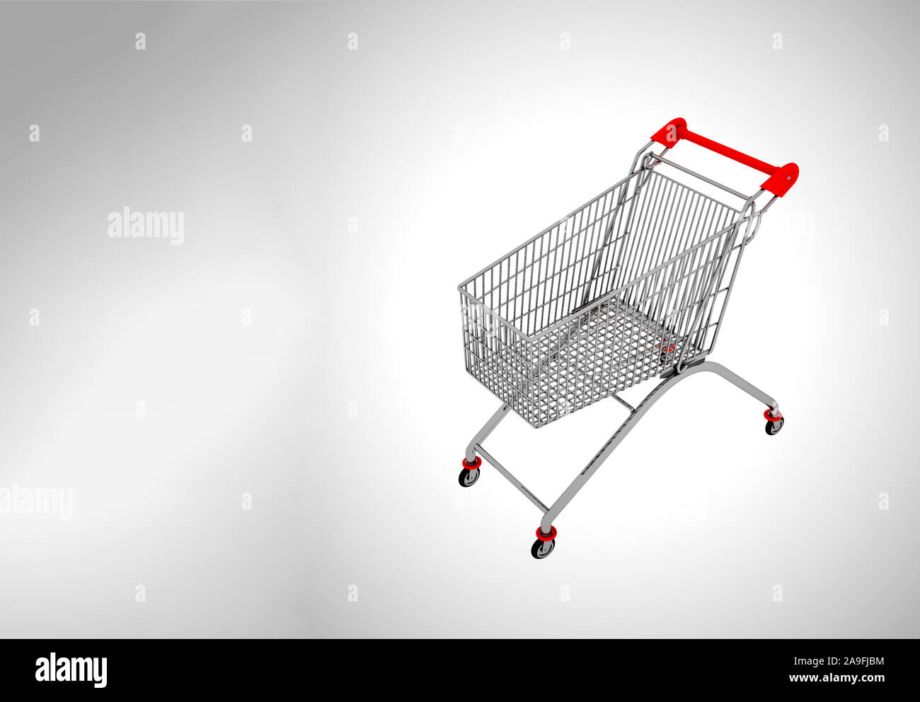 rappresentazione 3d dell'auto di mercato Foto Stock