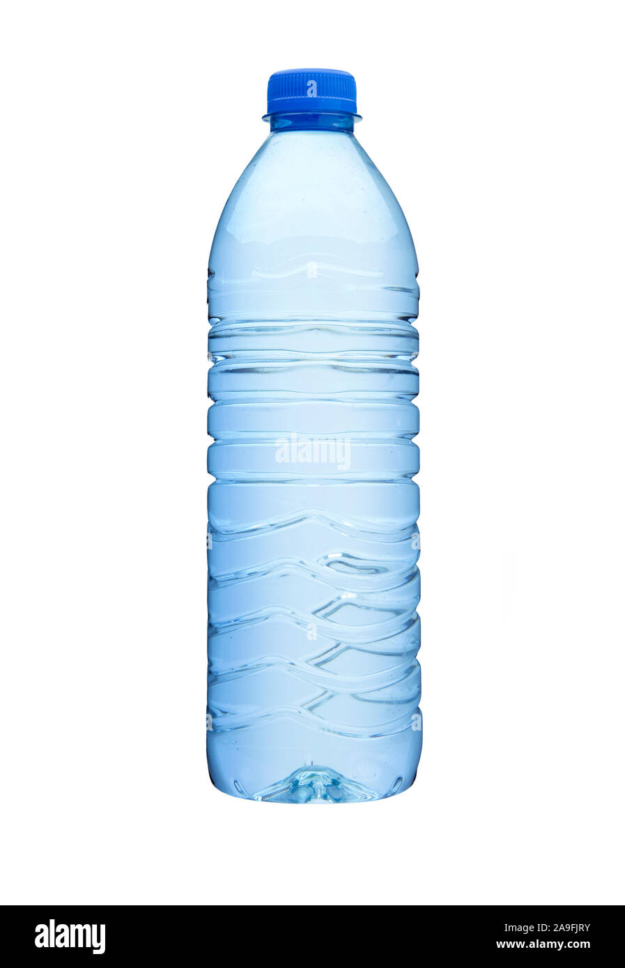 In plastica bottiglia in plastica isolato su sfondo bianco Foto Stock