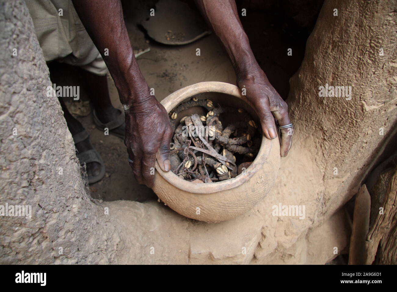 Paese Dogon : villaggio di Pegue Toulou Foto Stock