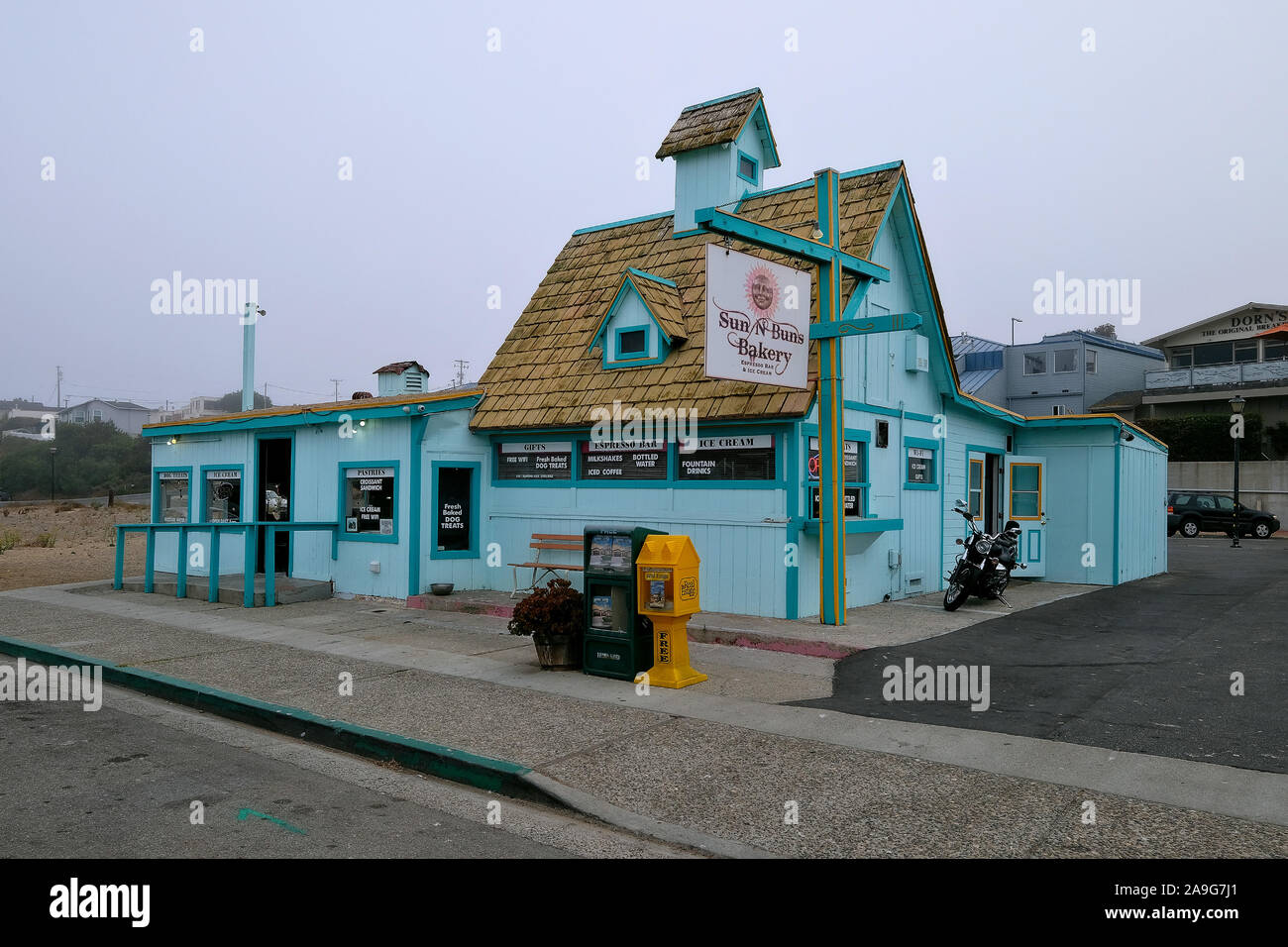 Sun'n'Buns Bakery a Morro Bay, California, Stati Uniti Foto Stock