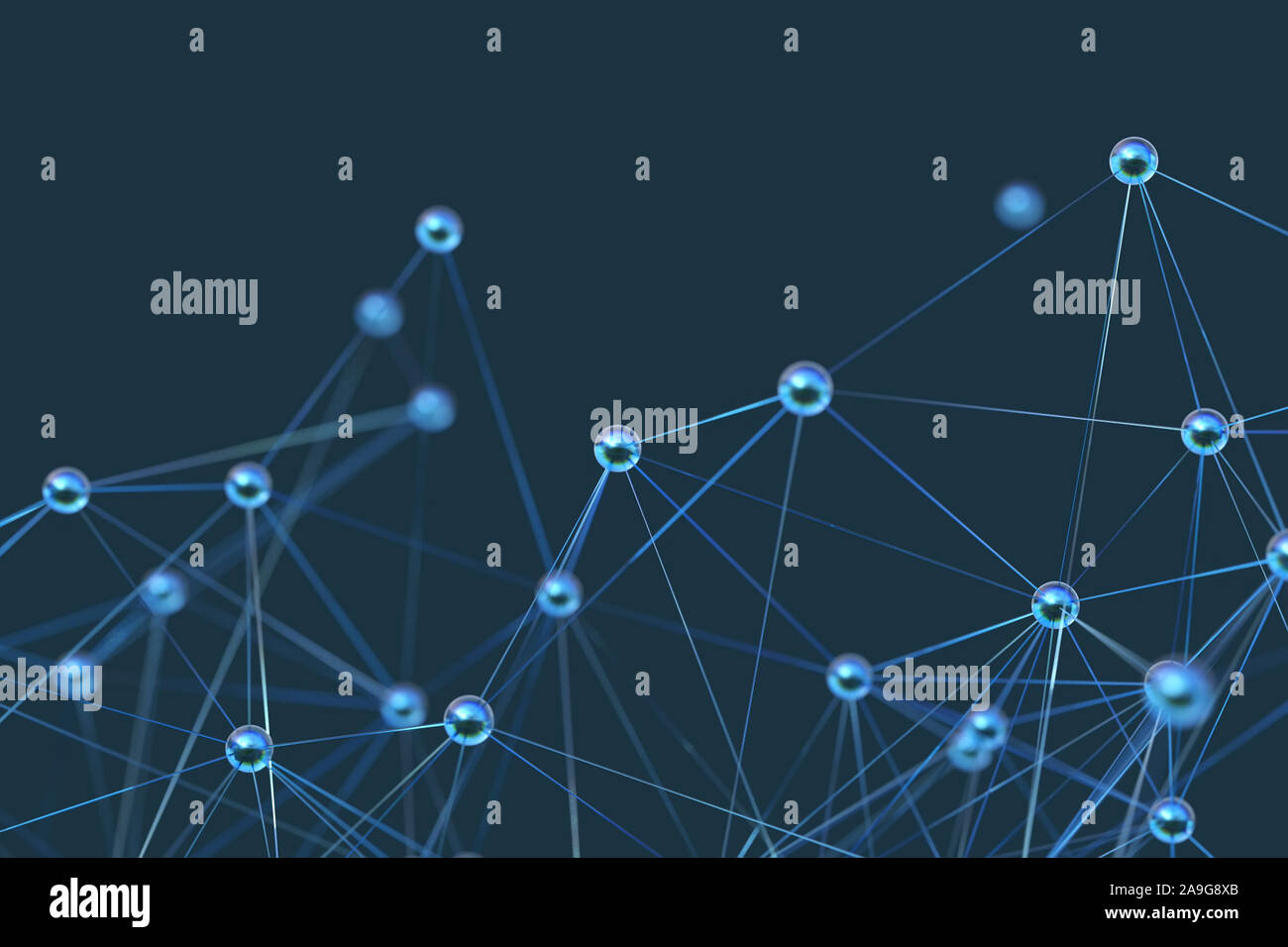 Astratto struttura molecolare Foto Stock