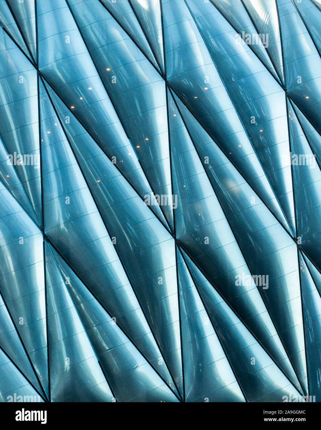 Dettagli su design architettonico moderno Foto Stock