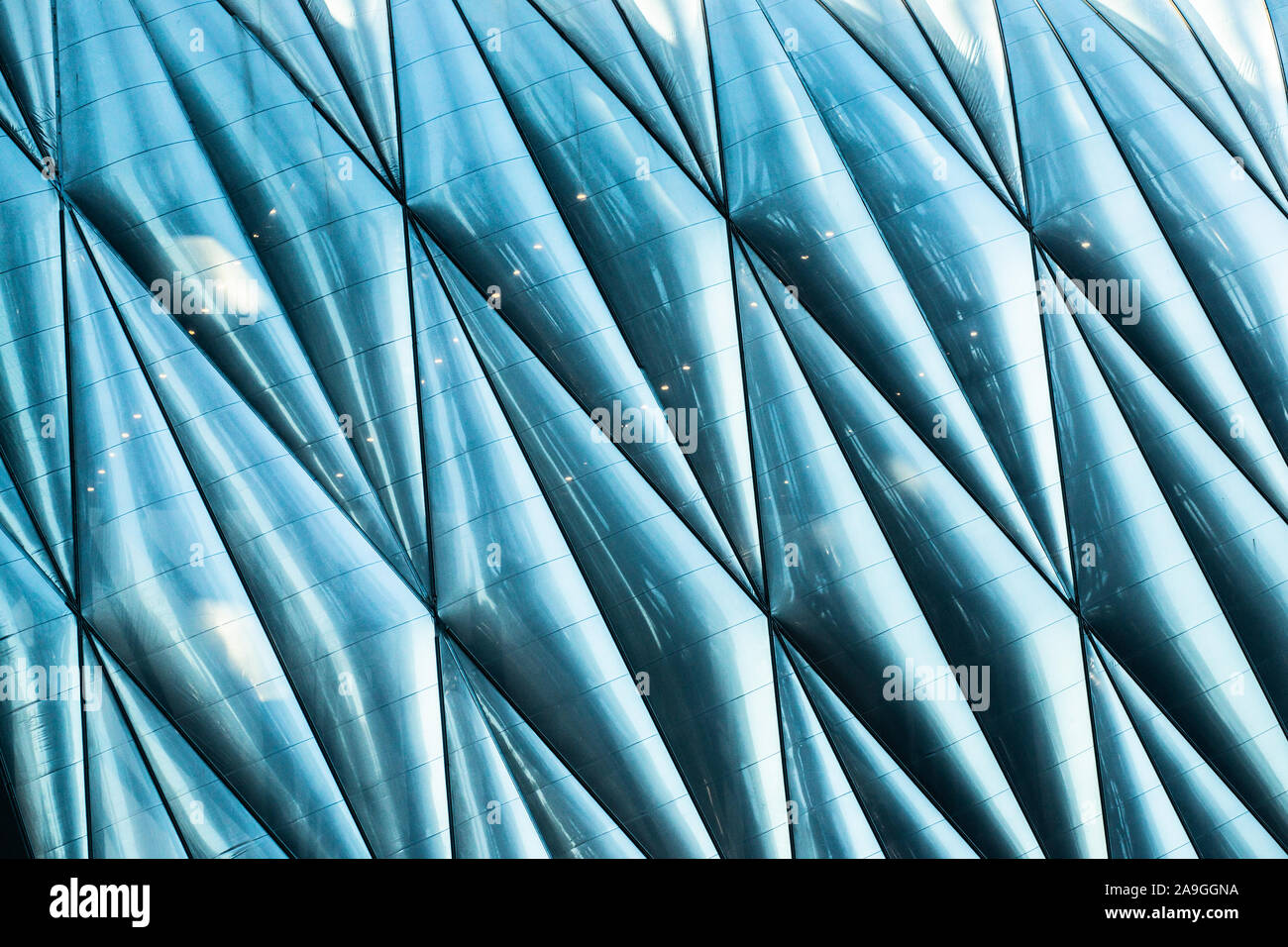 Dettagli su design architettonico moderno Foto Stock