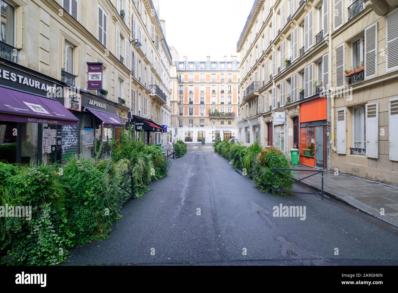 Parigi, Rue de Bruxelles Foto Stock