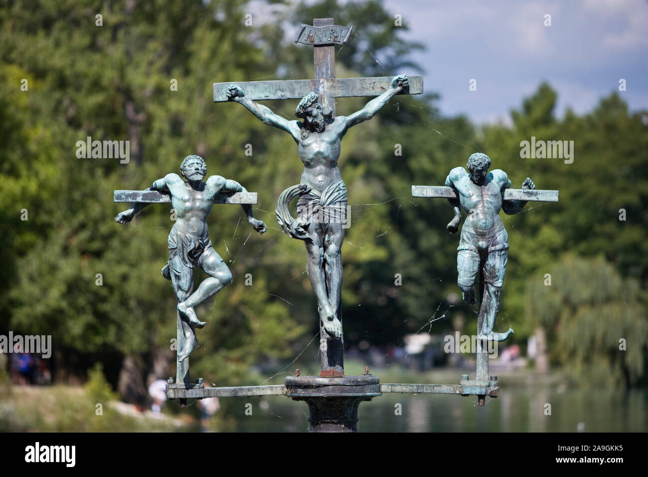 Schwedenkreuz auf der Insel Mainau, Bodensee, Deutschland, Europa Foto Stock