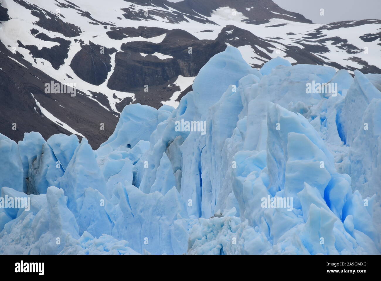 Patagonia inverno, ghiacciaio Perito Moreno Foto Stock