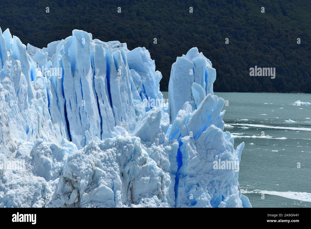 Patagonia inverno, ghiacciaio Perito Moreno Foto Stock
