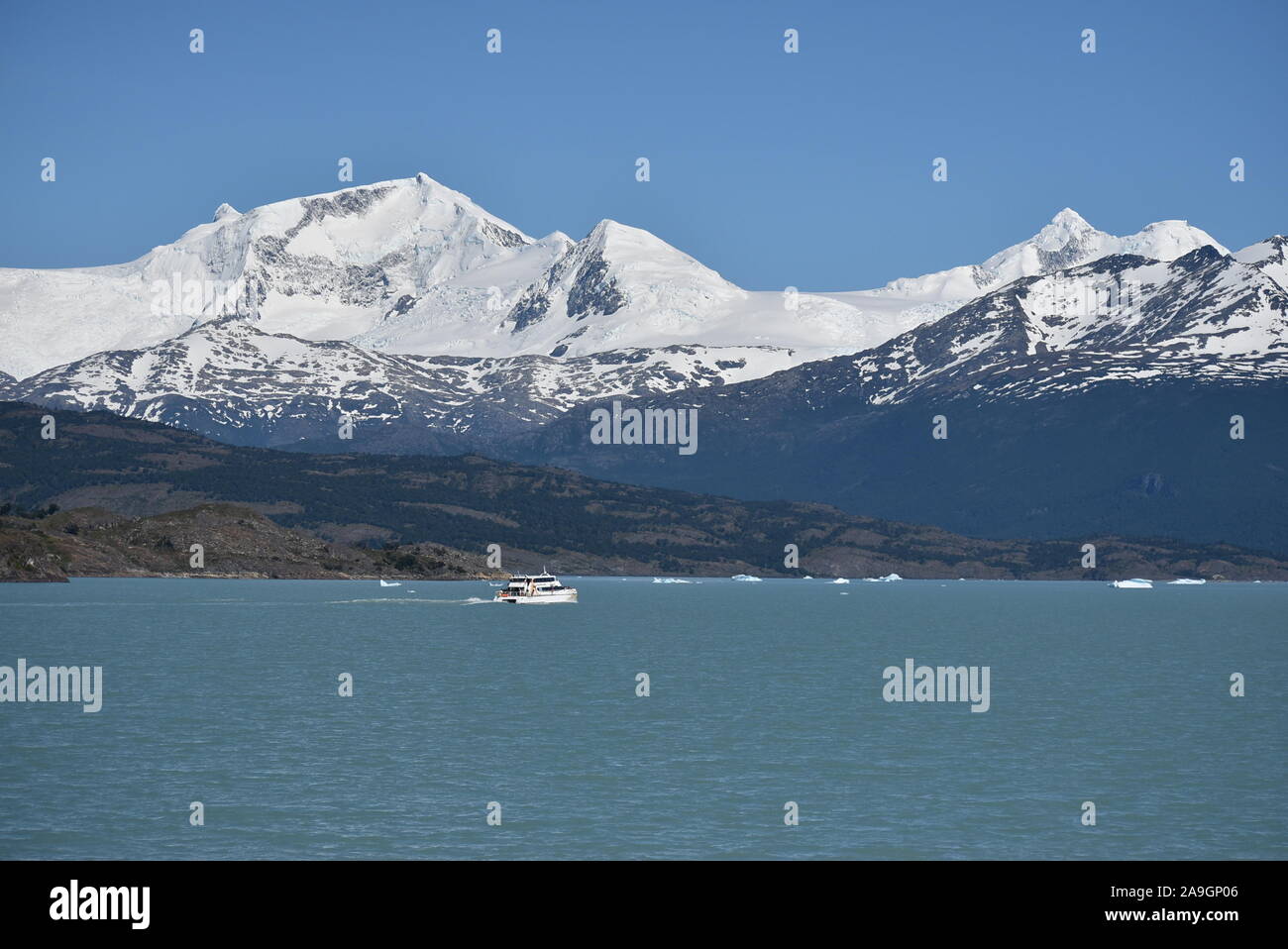 Paesaggio del ghiacciaio Spegazzini Foto Stock