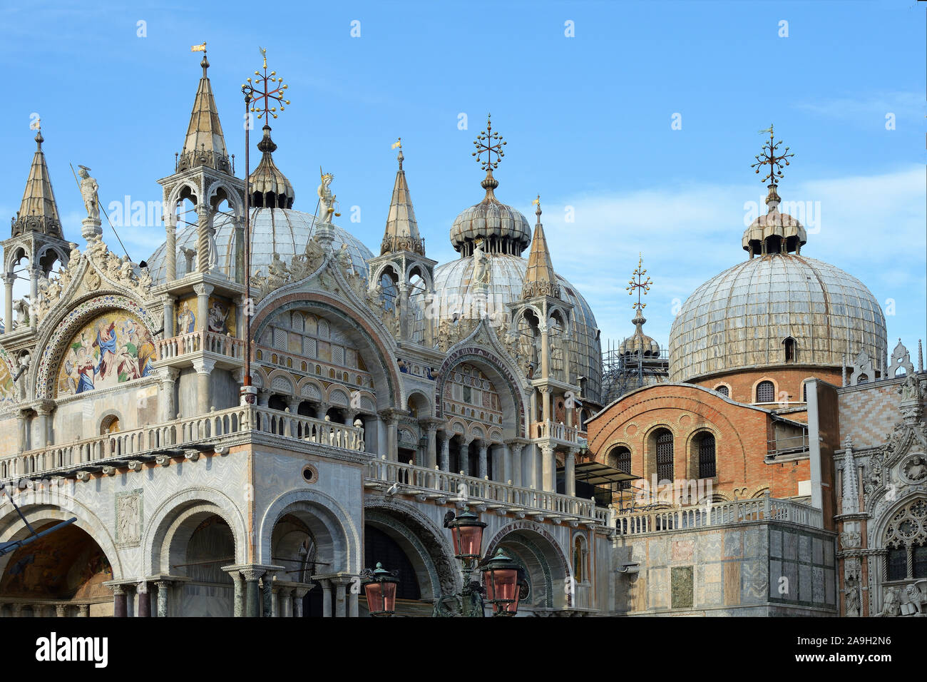 Cupola della Basilica di San Marco a Venezia - Italia. Foto Stock