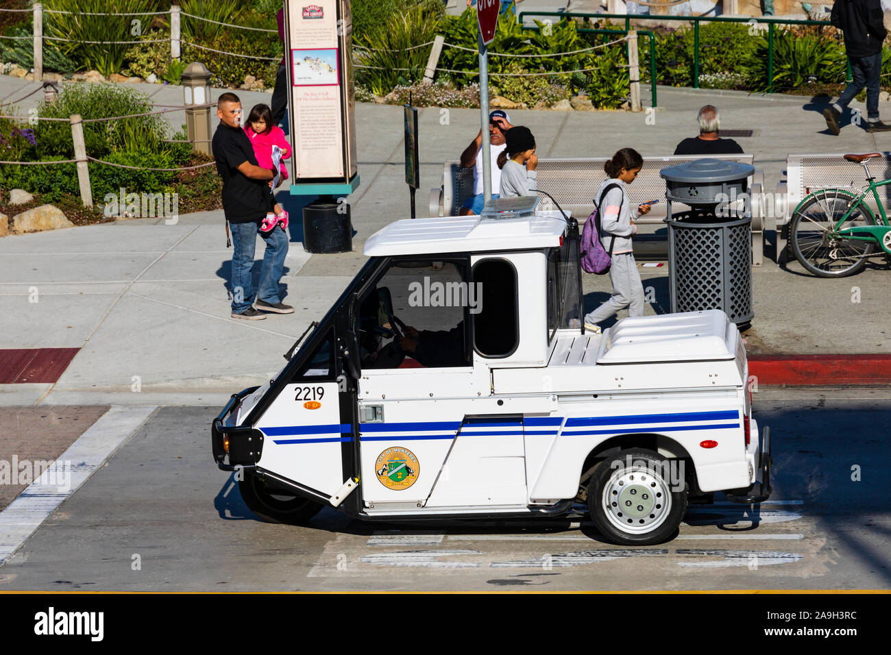 Westward Industries GO-4 parcheggio veicolo di esecuzione della città di Monterey Monterey, California, Stati Uniti d'America, Foto Stock