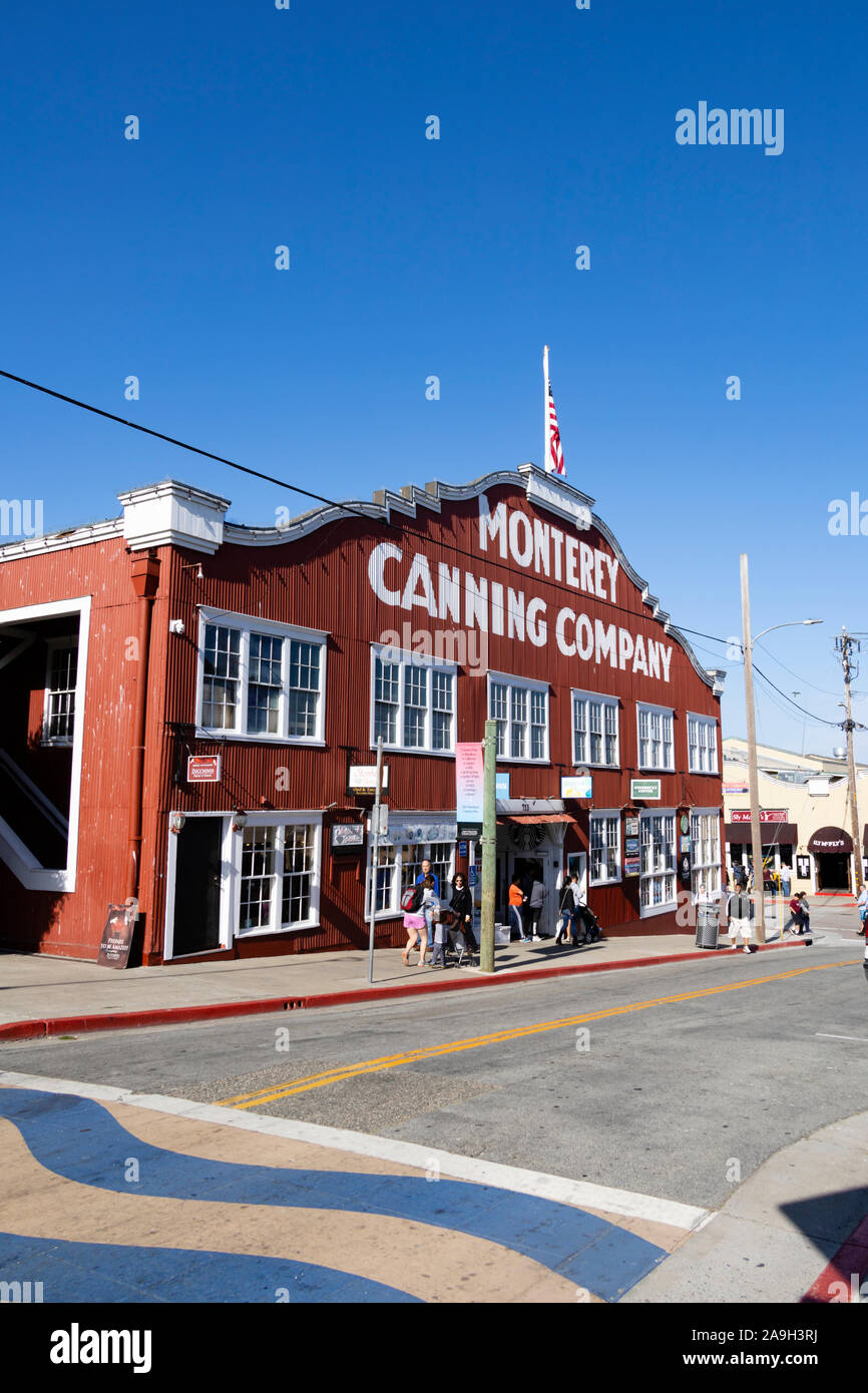 Monterey Canning azienda ferro corrugato edificio, Monterey, California, Stati Uniti d'America Foto Stock