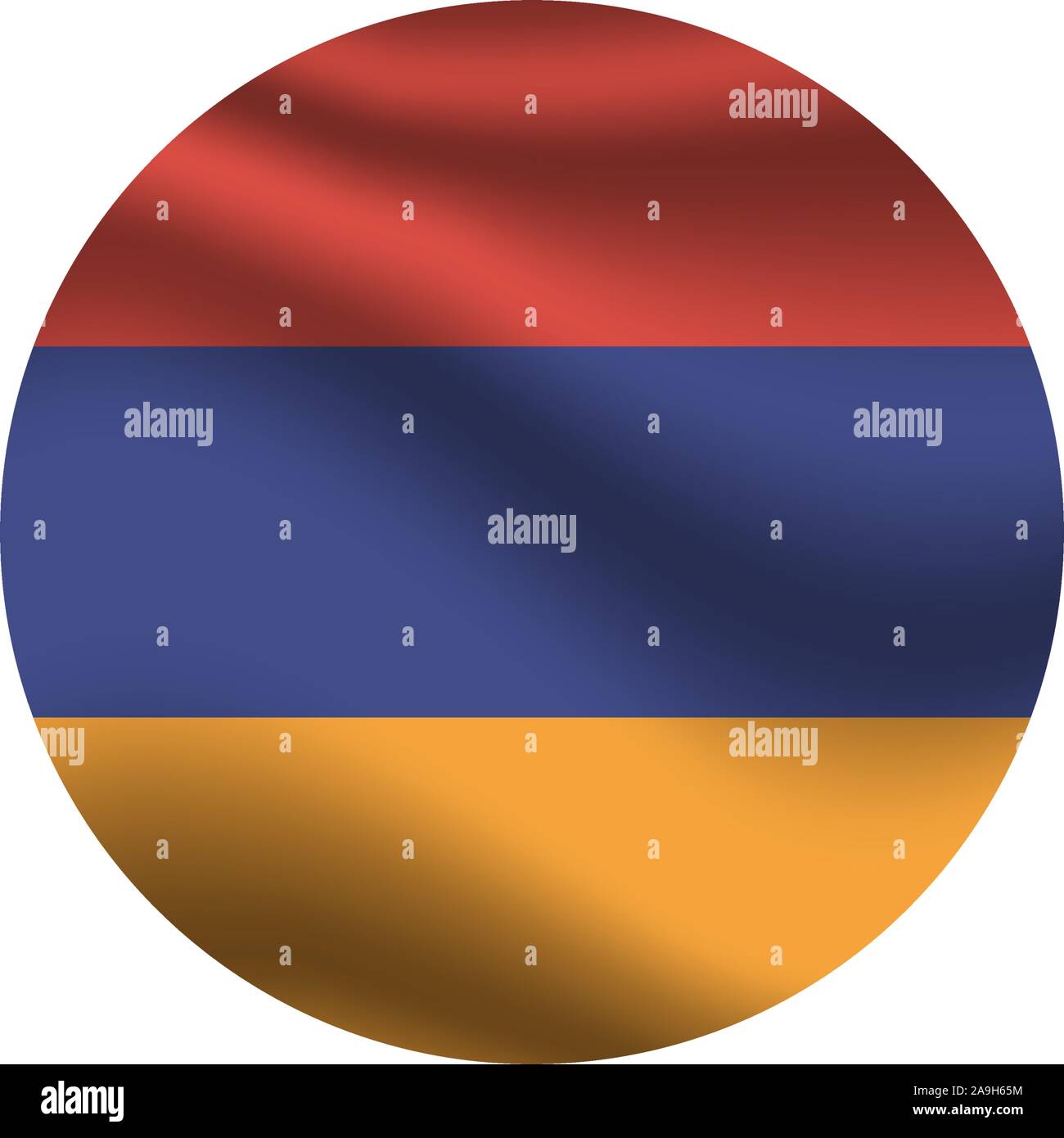 Bandiera nazionale della Repubblica di Armenia. colori originali e proporzione. Semplicemente illustrazione vettoriale, da paesi flag impostato. Illustrazione Vettoriale