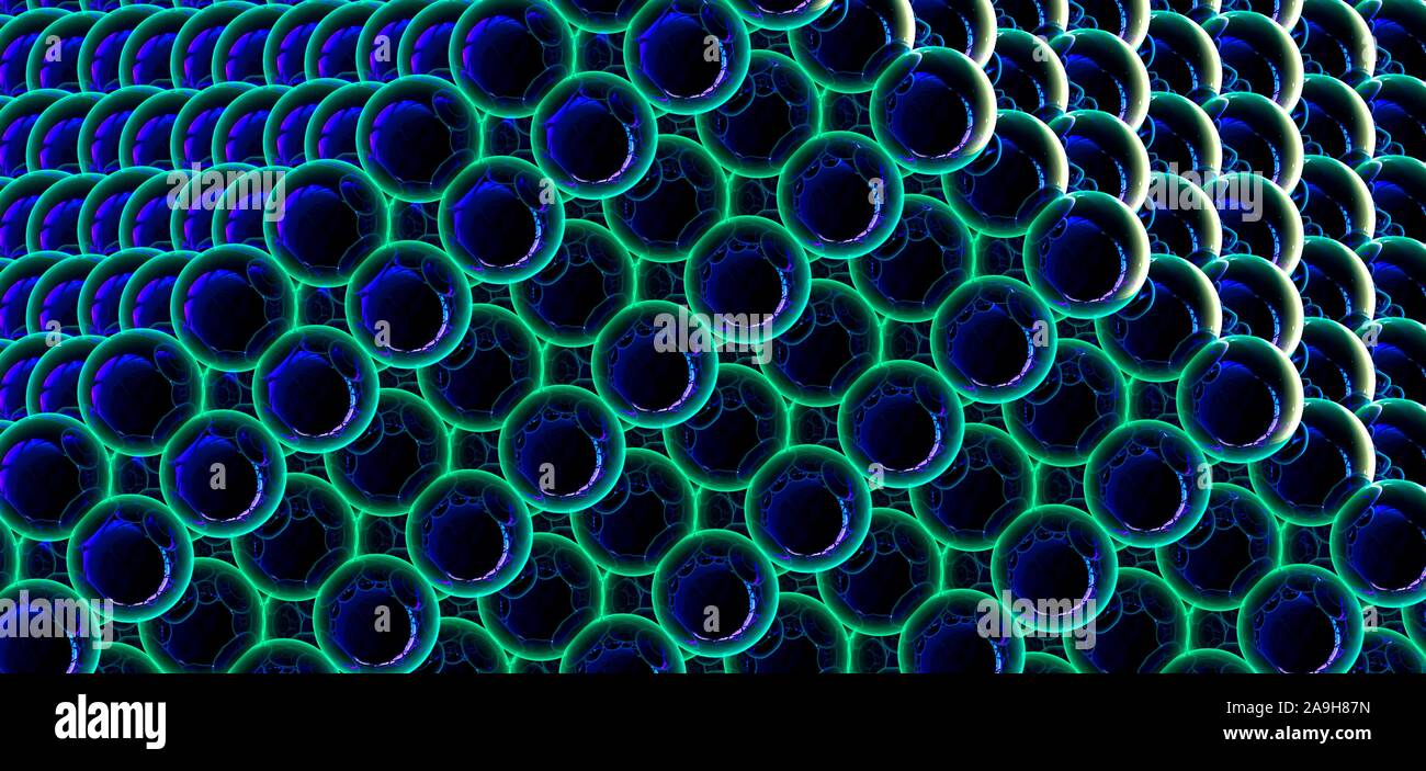 Metallici struttura solida, illustrazione Foto Stock