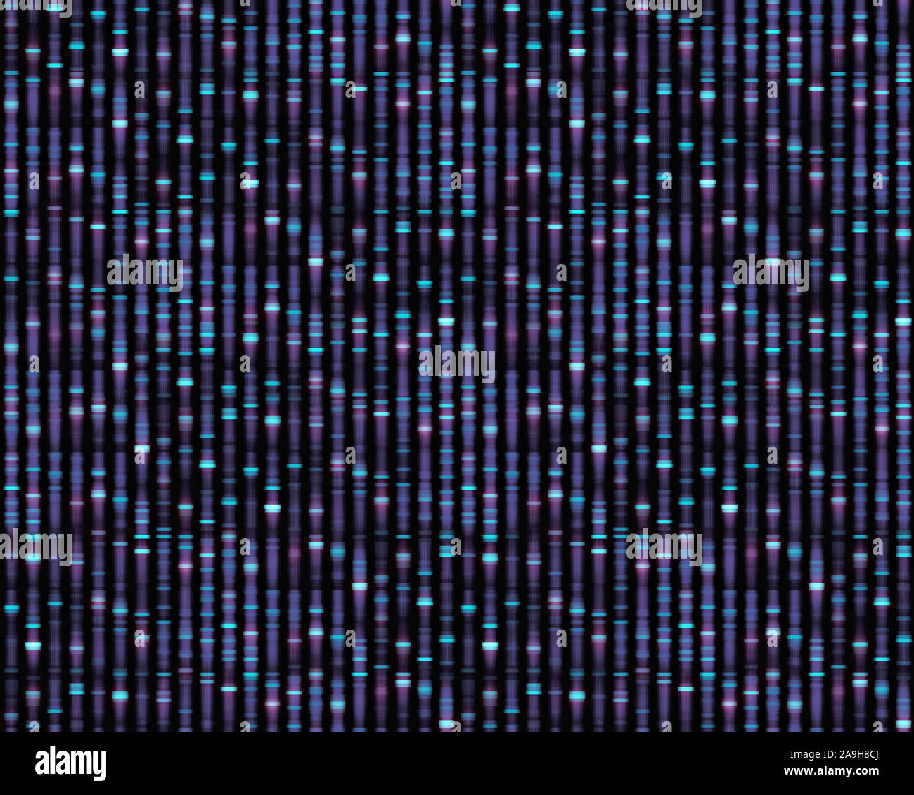 Il sequenziamento del DNA, illustrazione Foto Stock