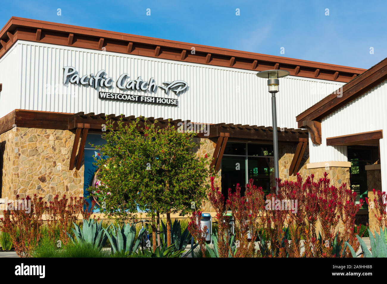 Cattura del Pacifico la Westcoast Casa di pesce ristorante esterno Foto Stock