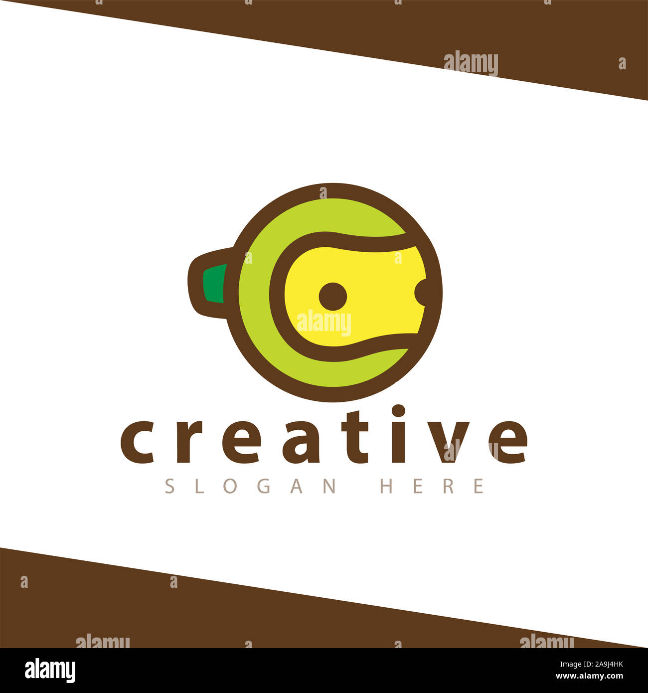 Tennis Logo Robot template vettoriale Foto Stock