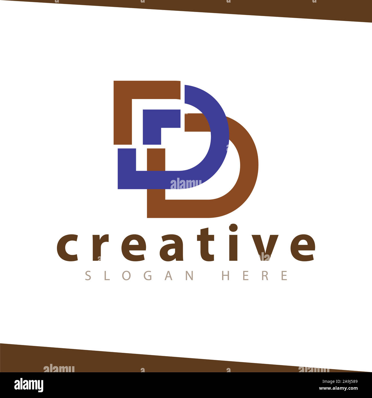 DD freccia vettore Logo Foto Stock