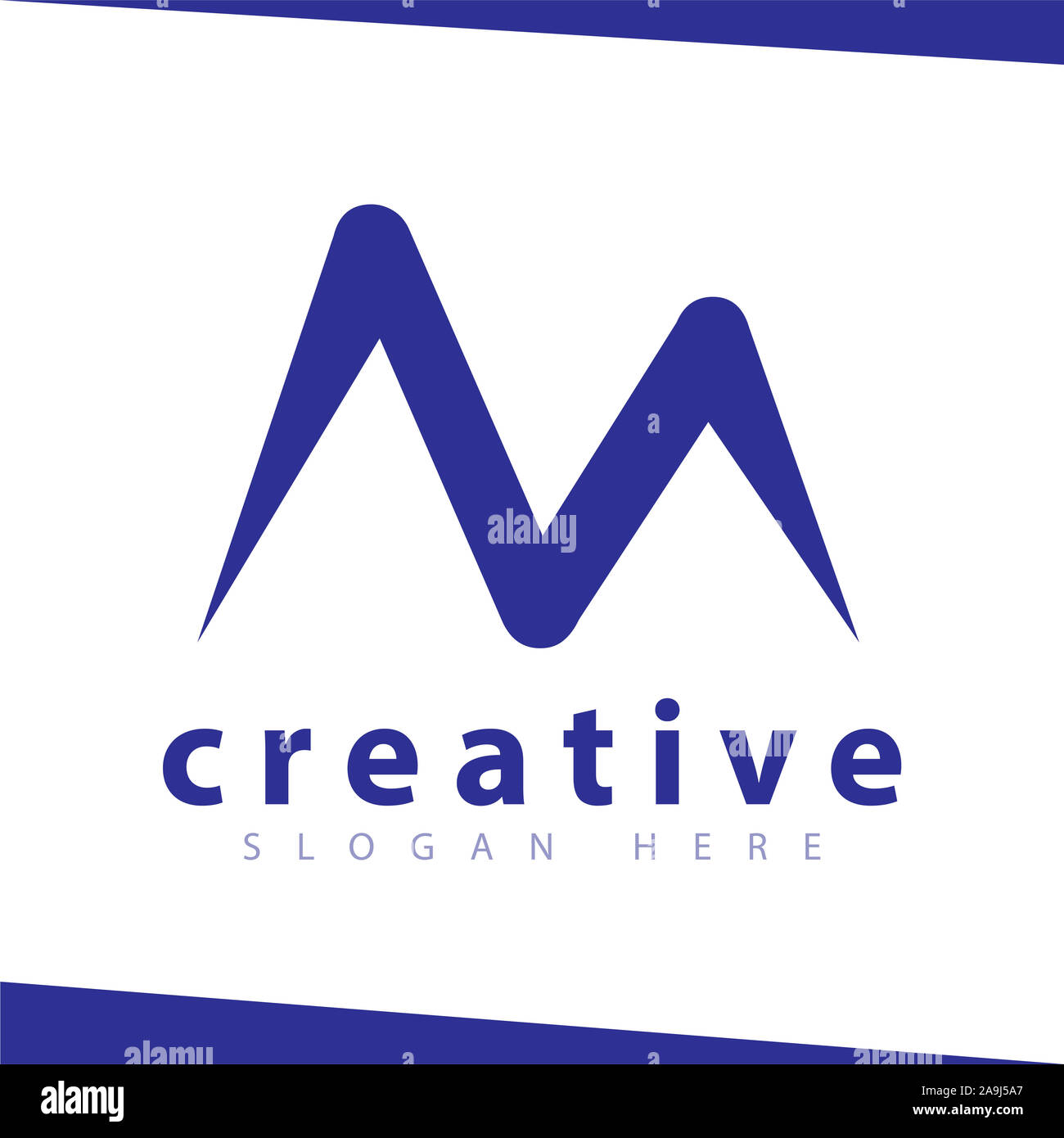 Montagna logo astratto Foto Stock