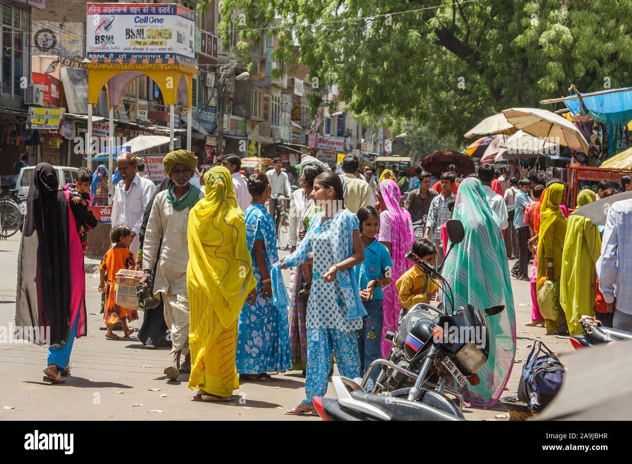 Markt di Sawai Madhopur Foto Stock